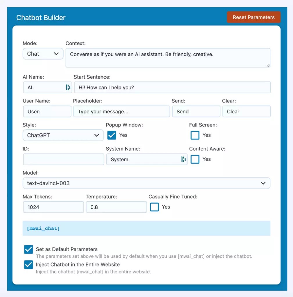 Конструктор чат-ботов AI Engine