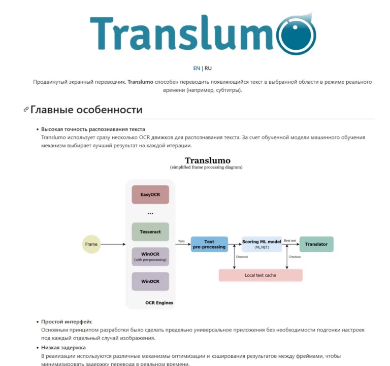 Translumo: Продвинутый Экранный Переводчик для Творчества и Продуктивности