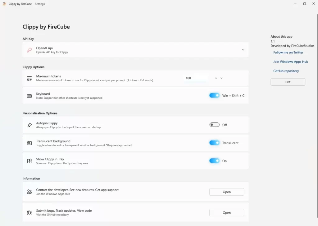 Скрепка-нейросеть с чат-ботом на рабочем столе