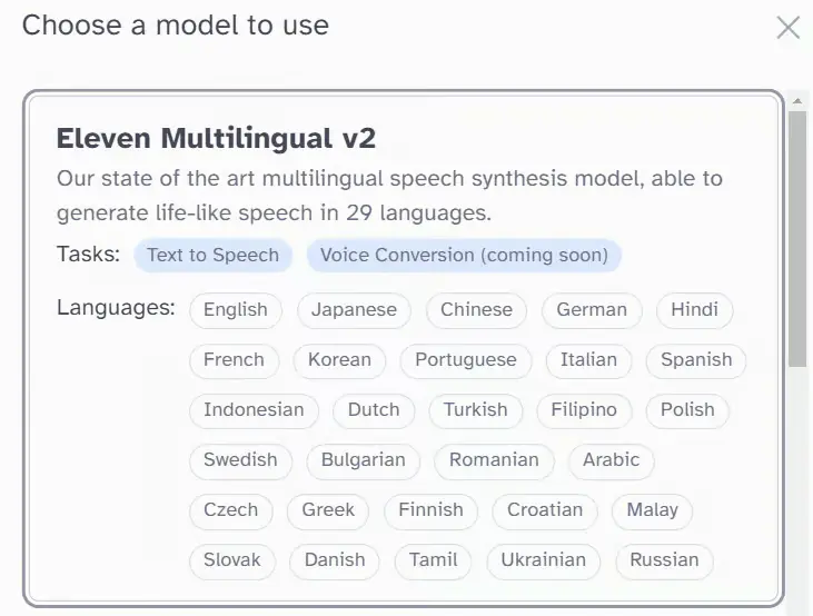Eleven Multilingual v2