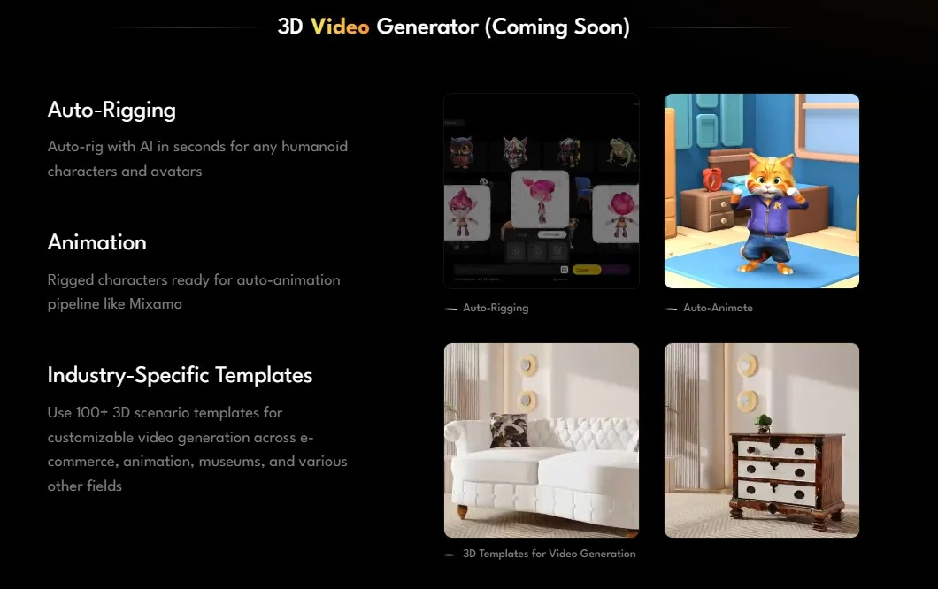 Откройте мощь 3D дизайна с Tripo: генератором 3D моделей на базе ИИ
