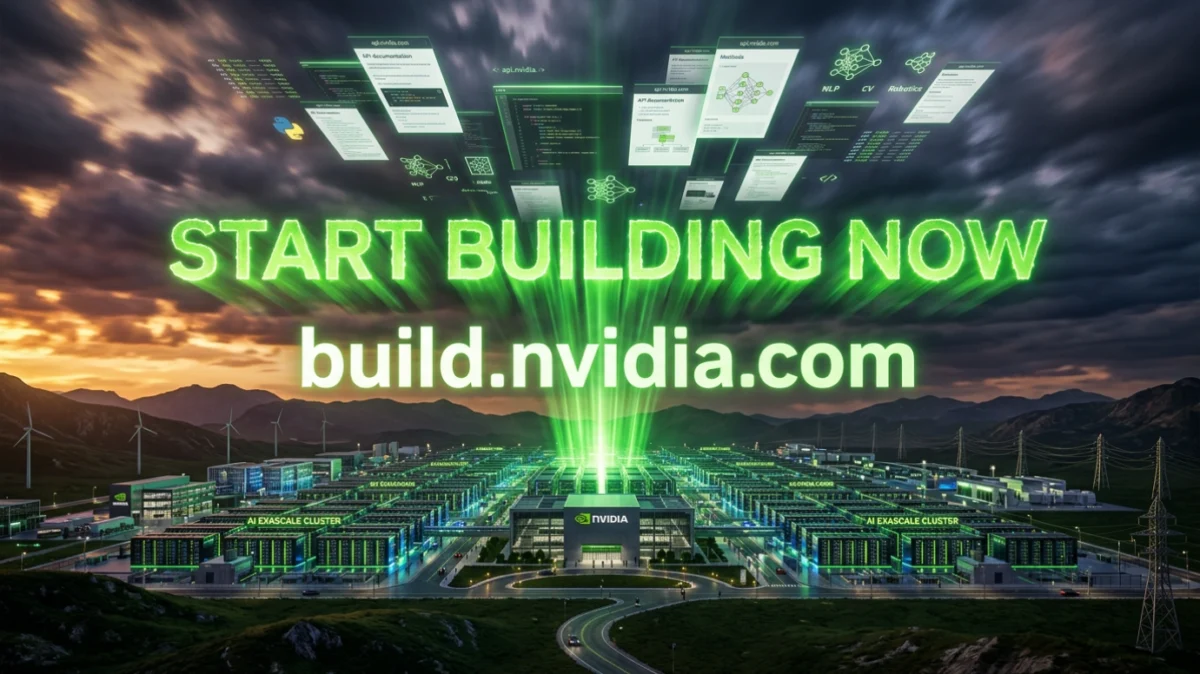 NVIDIA GPU server farm with green energy