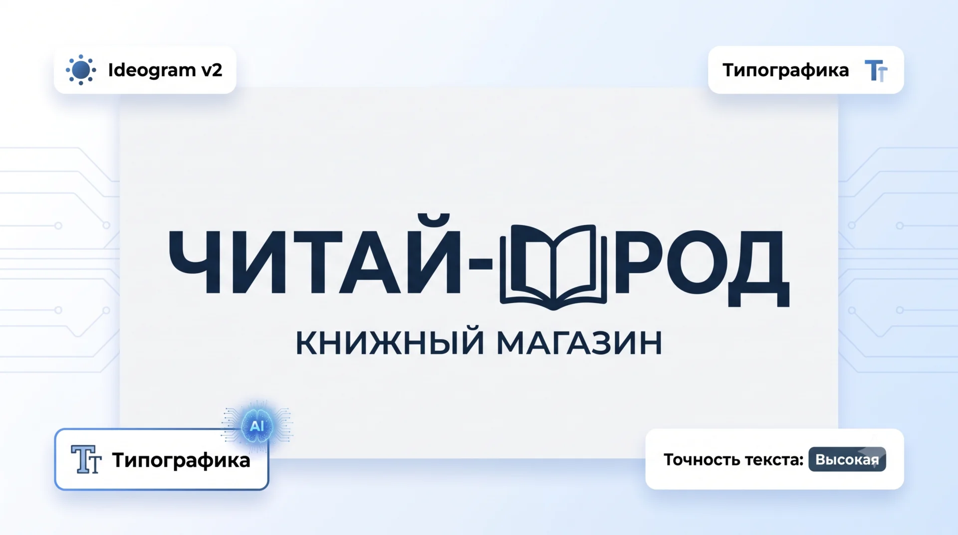 Ideogram Typography Типографика в Ideogram