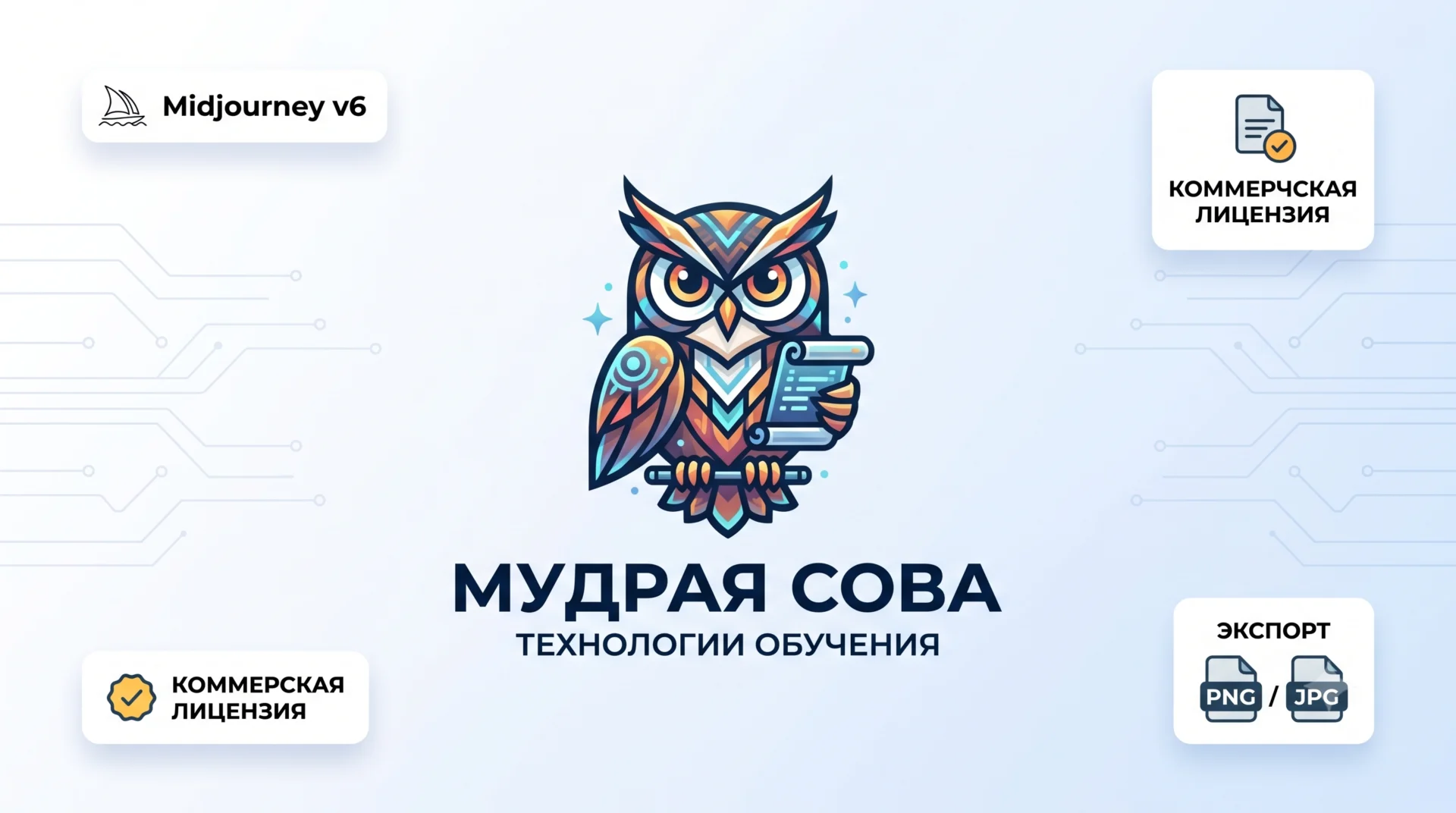 Midjourney Logo Логотип созданный в Midjourney